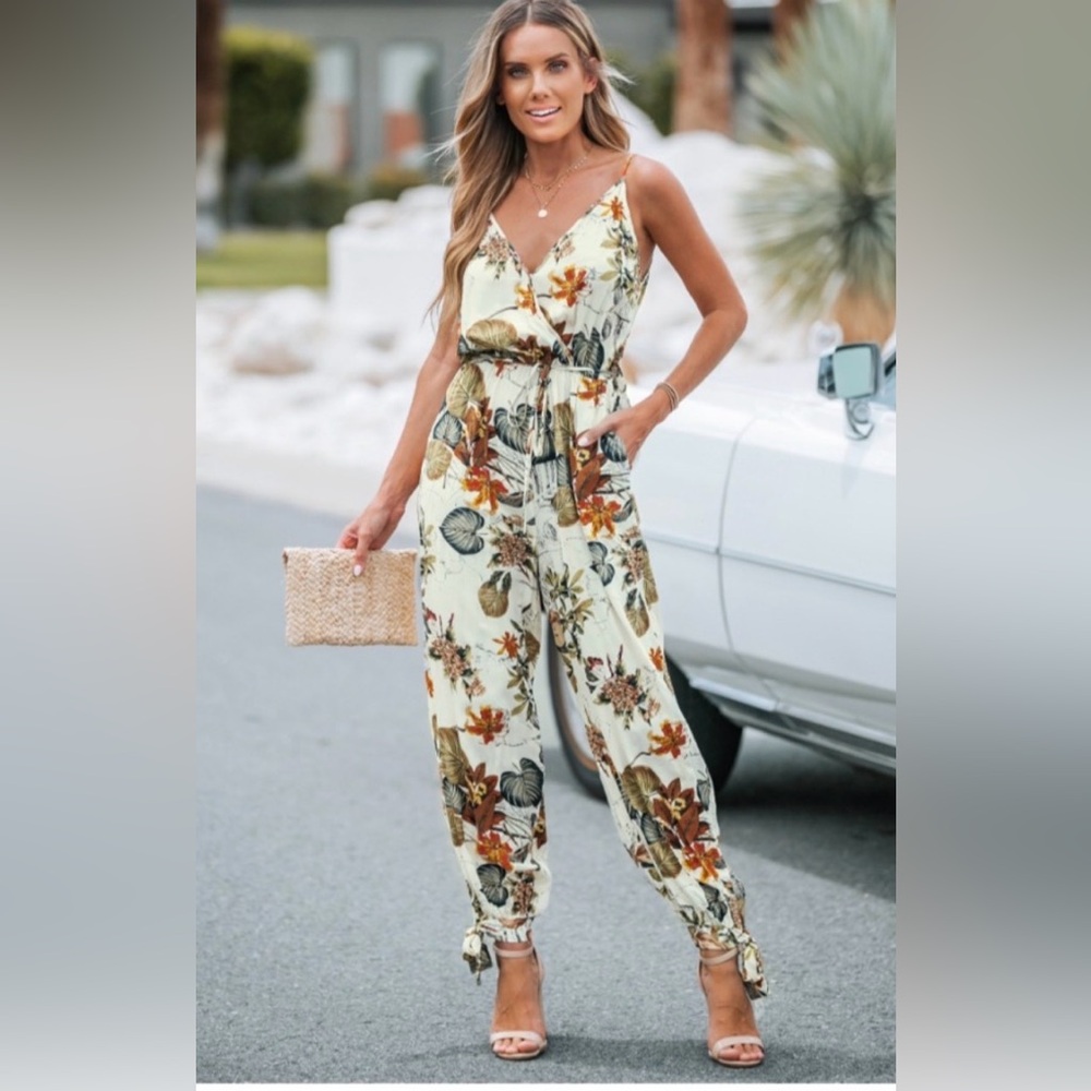 Floral Print Jumpsuit